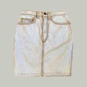 Vintage Young Rascals Summer Fun Club Acid Wash Denim Skirt